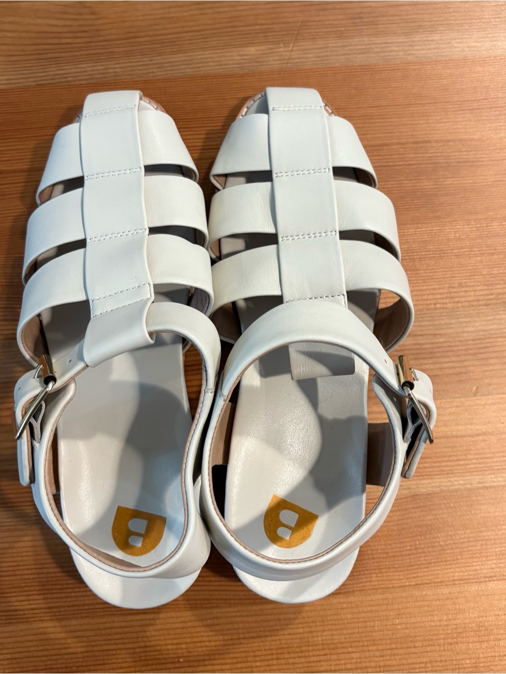 Bared Footwear Monjita Fisherman Sandal White Leather Size 36 Nwot Women's Shoes — image 7 of 8
